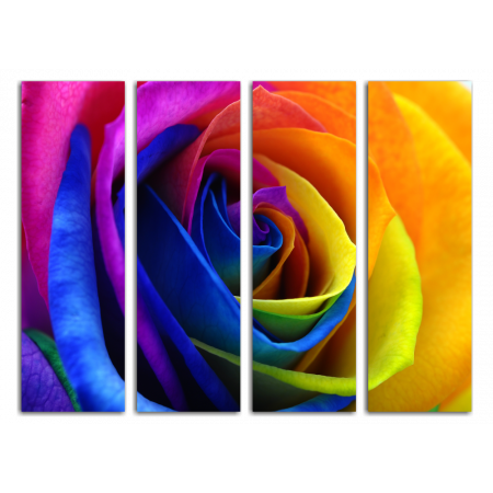 Модульная картина Радужная роза